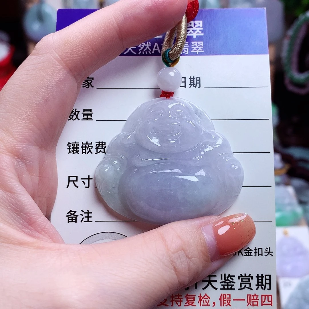 颈饰未镶嵌翡翠佛公23