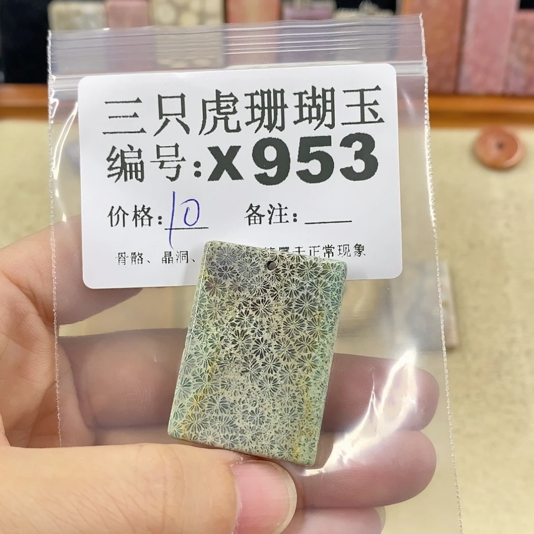 硅化珊瑚（珊瑚玉）1未镶嵌麻**头