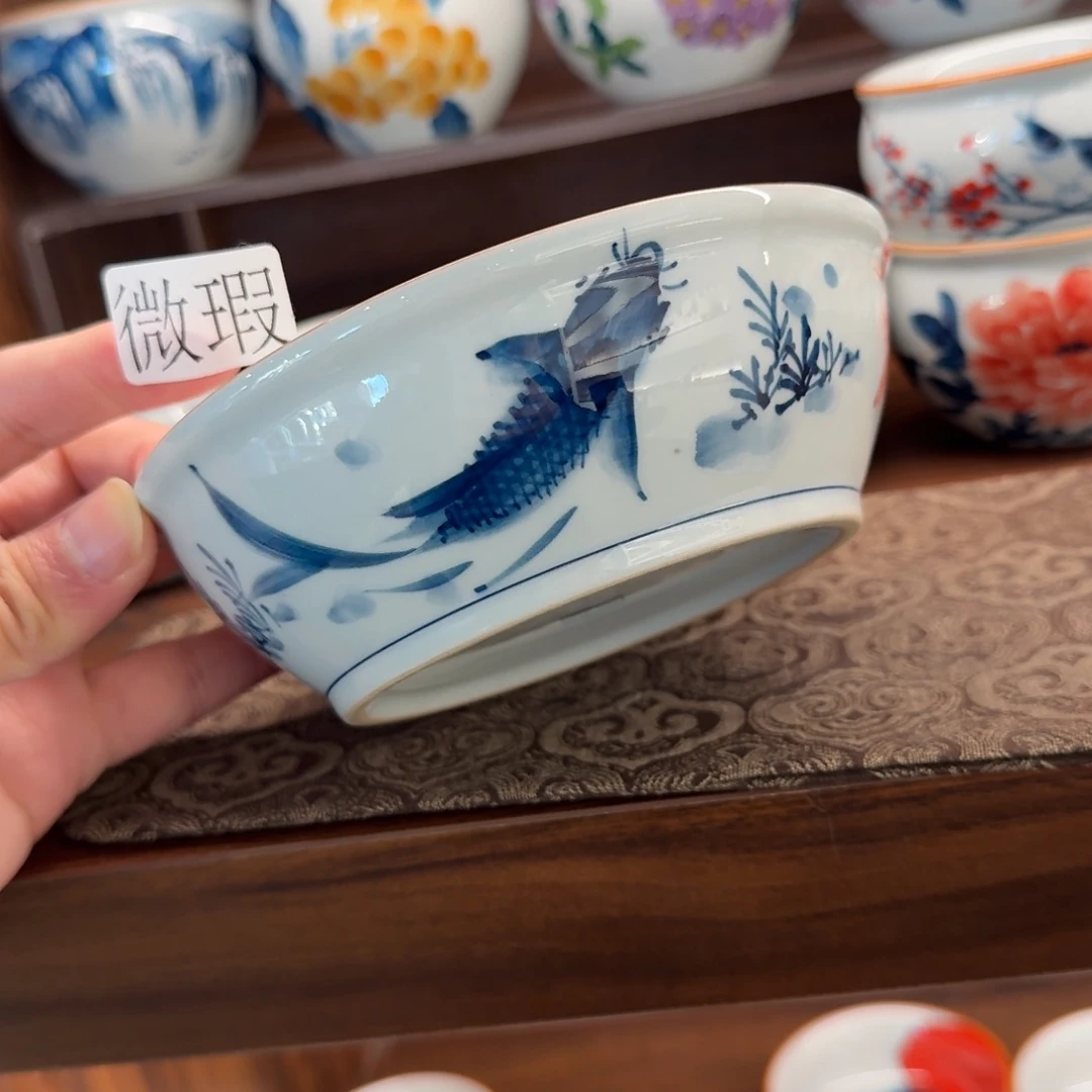 釉下彩纯手绘微瑕