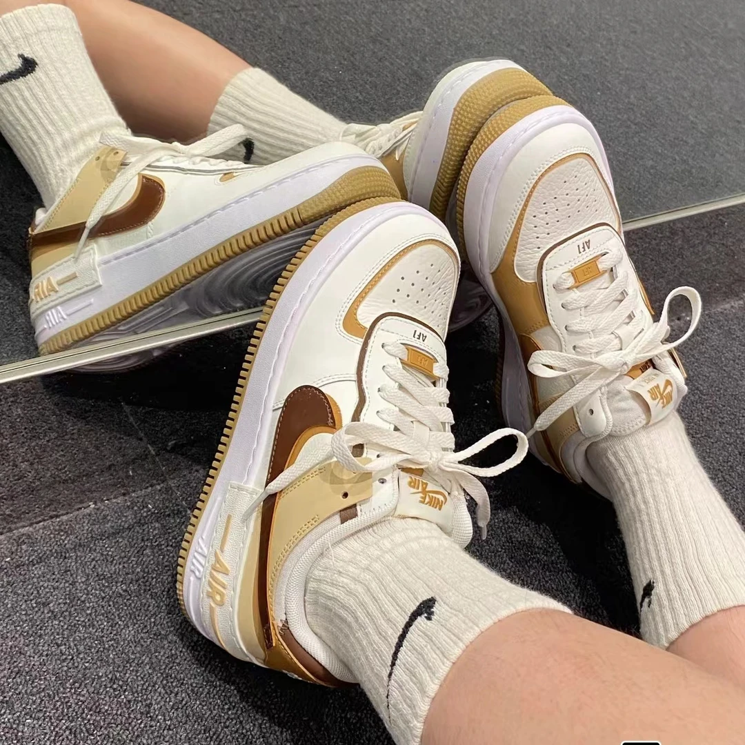 Nike耐克AF1 SHADOW女空军一号运动鞋低帮时尚百搭板鞋DZ1847-106