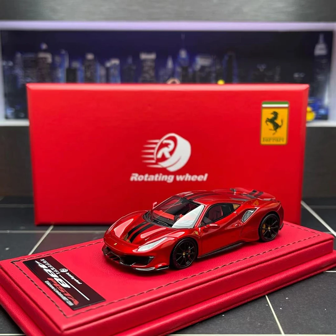 价格已开 现货【树脂限量版】 RW 1:64法拉利488pista汽车模型