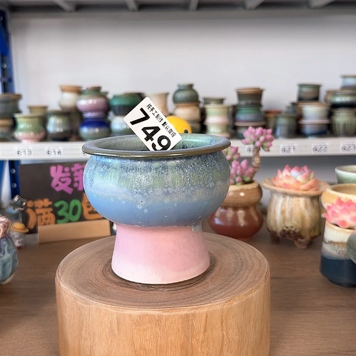 景德镇手工陶瓷盆 口9.5