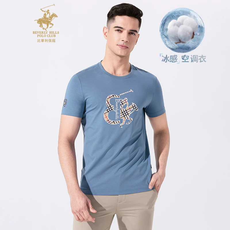 比华利保罗2025夏季新款男士休闲百搭时尚短袖T恤224211106