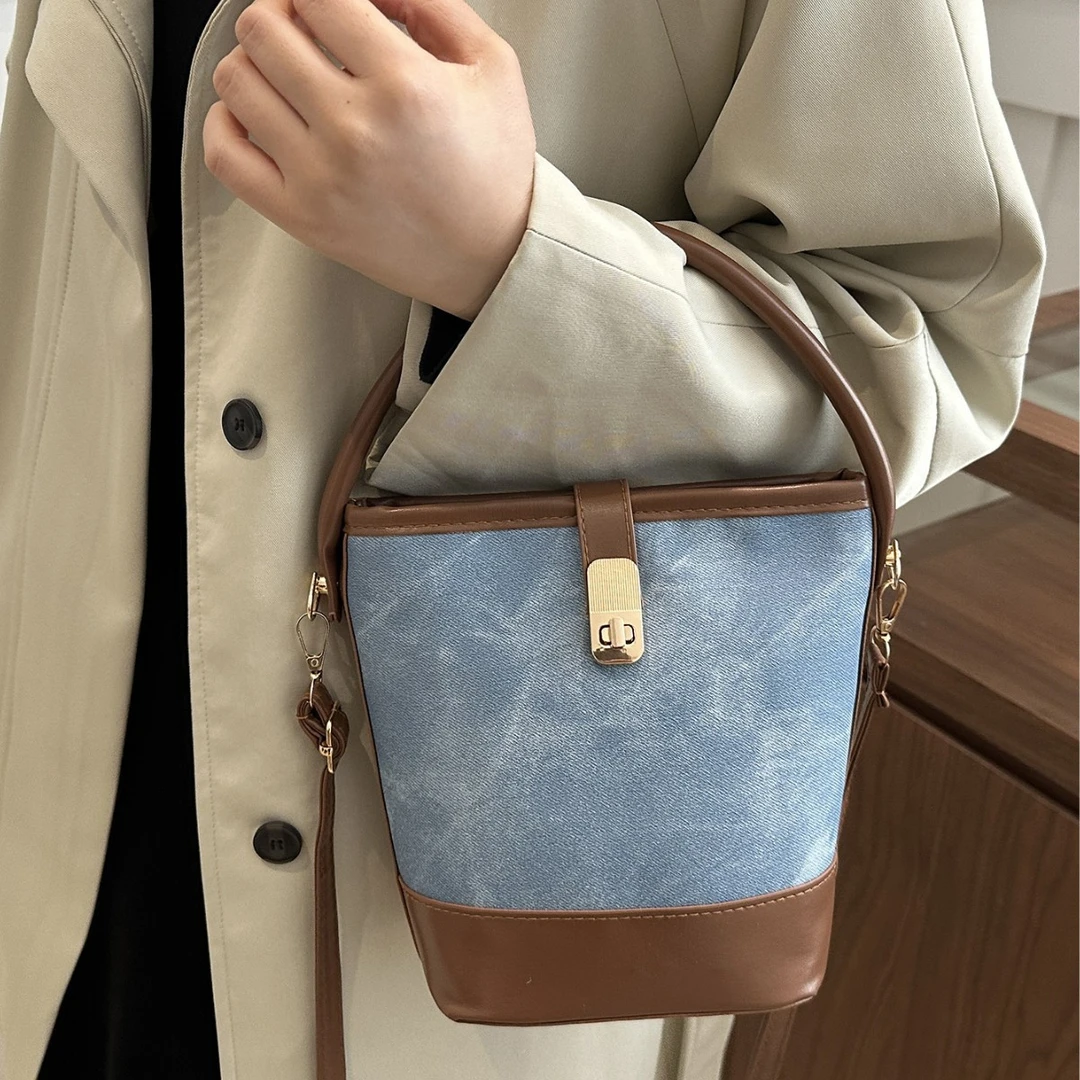 新款包2025年爆款水桶包秋冬小众设计女包斜挎包高级感上班小拎包
