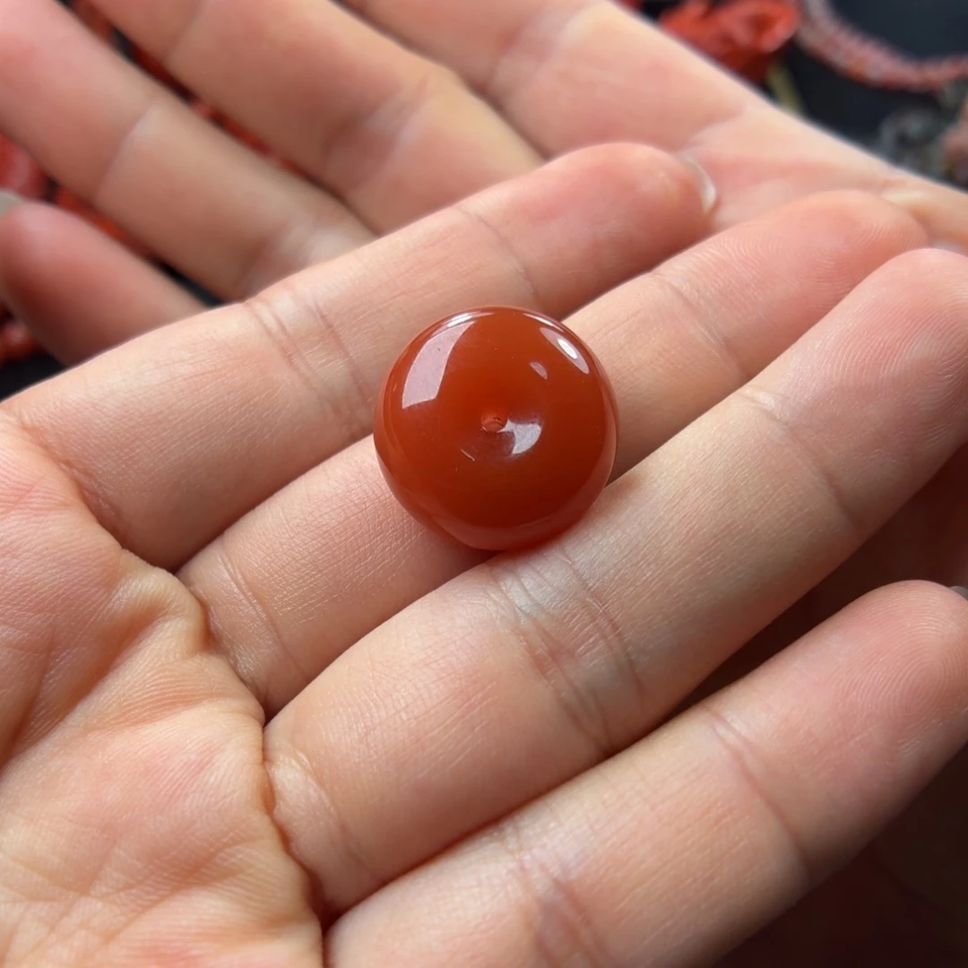 南红玛瑙未镶嵌平安扣