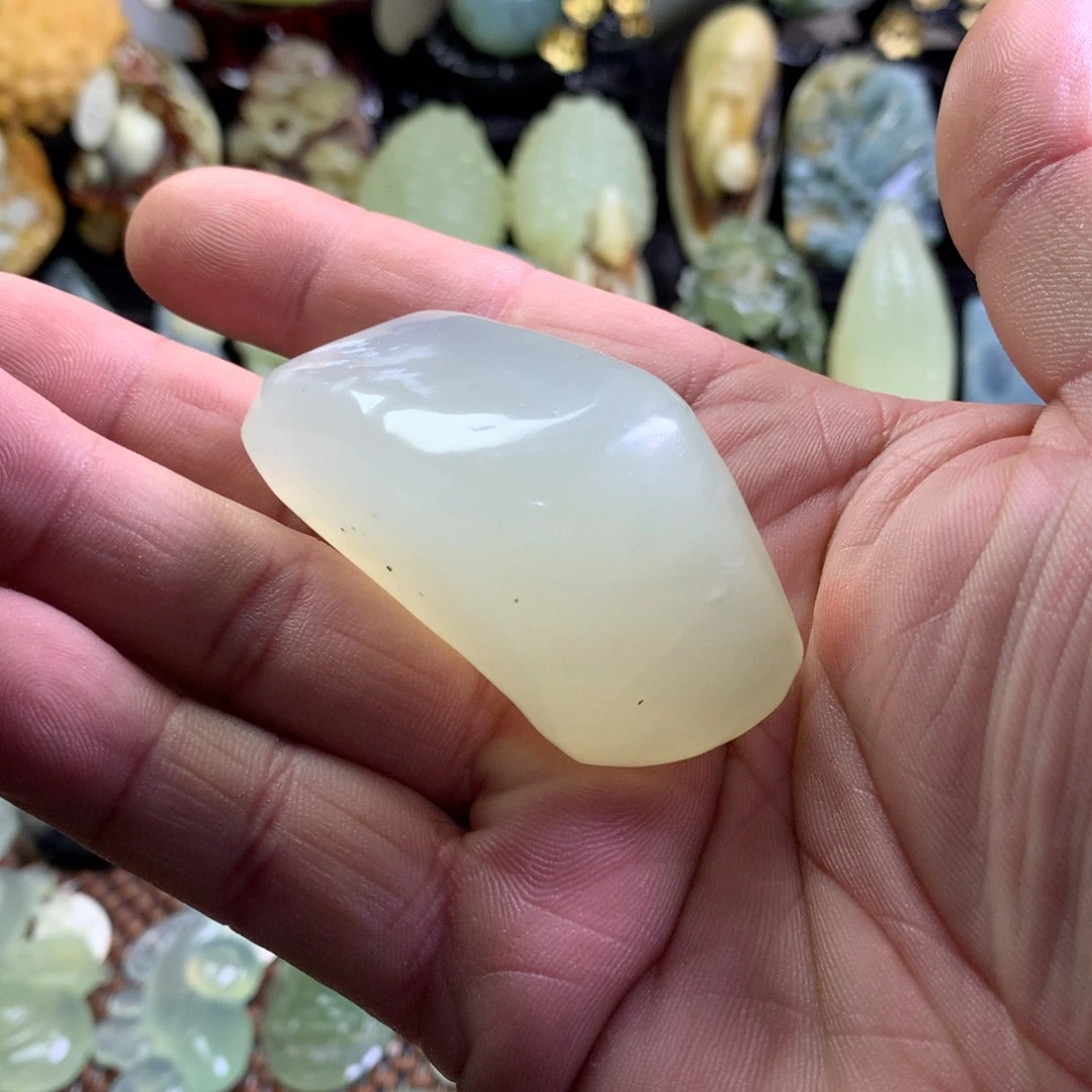 岫玉手把件未镶嵌