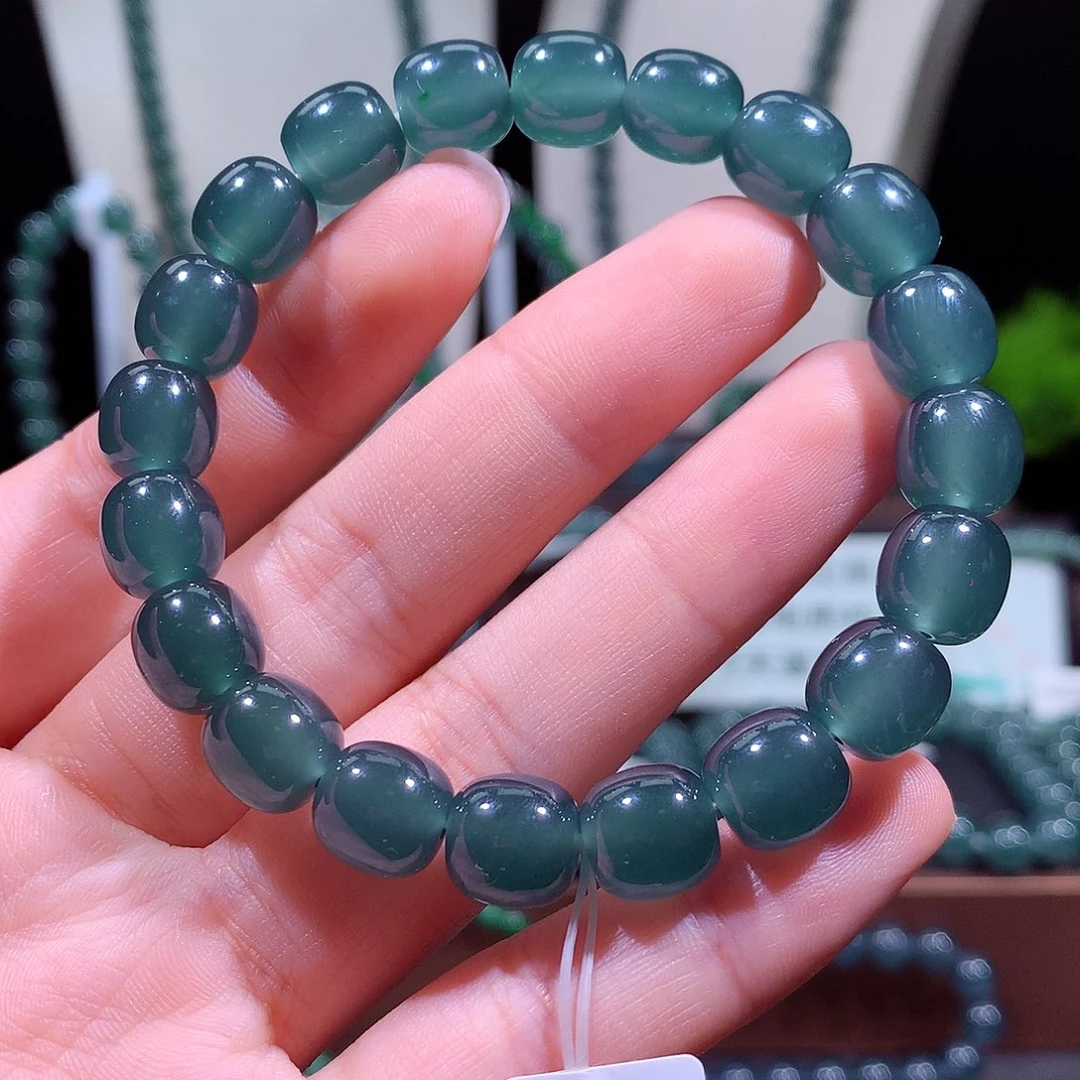 翡翠未镶嵌手链天然a货翡翠手串10