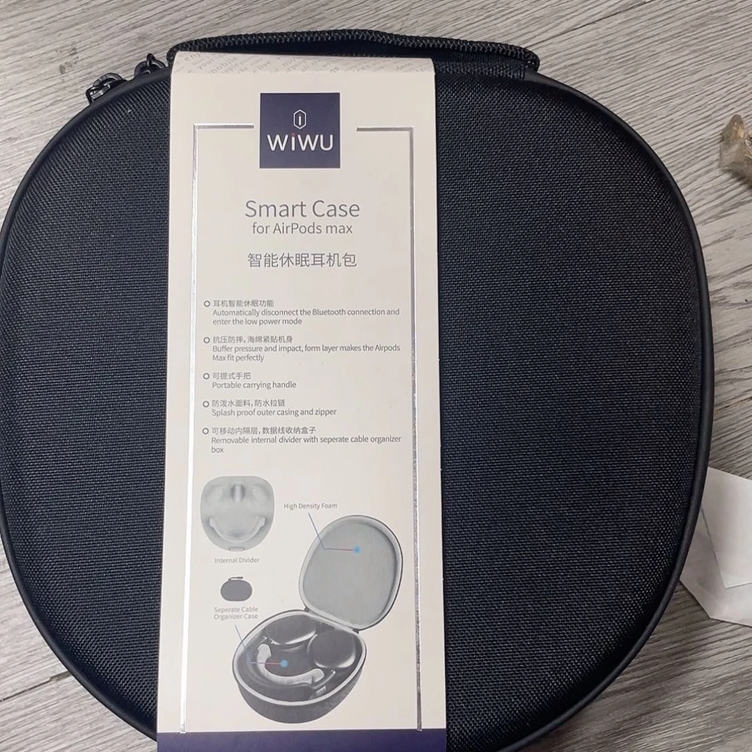 头戴耳机收纳包黑色的