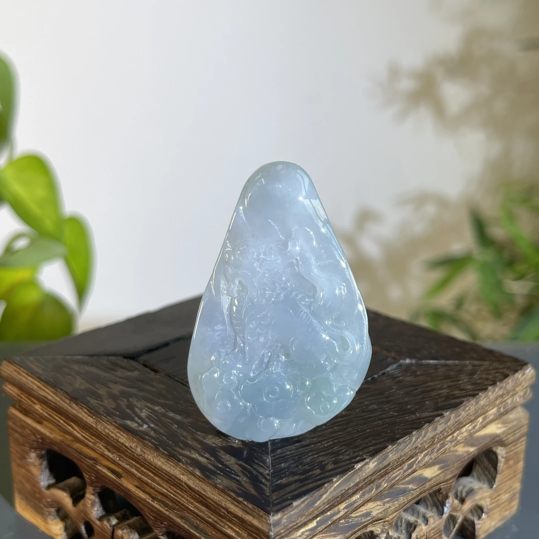 JXB19-67 天然翡翠缅甸A货 麒麟