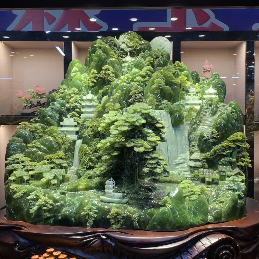 【闪购商品】未镶嵌蛇纹石玉摆件覆膜