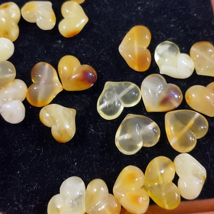 合金玛瑙/玉髓珠宝半成品3号大号横孔天然蜜蜡屁桃