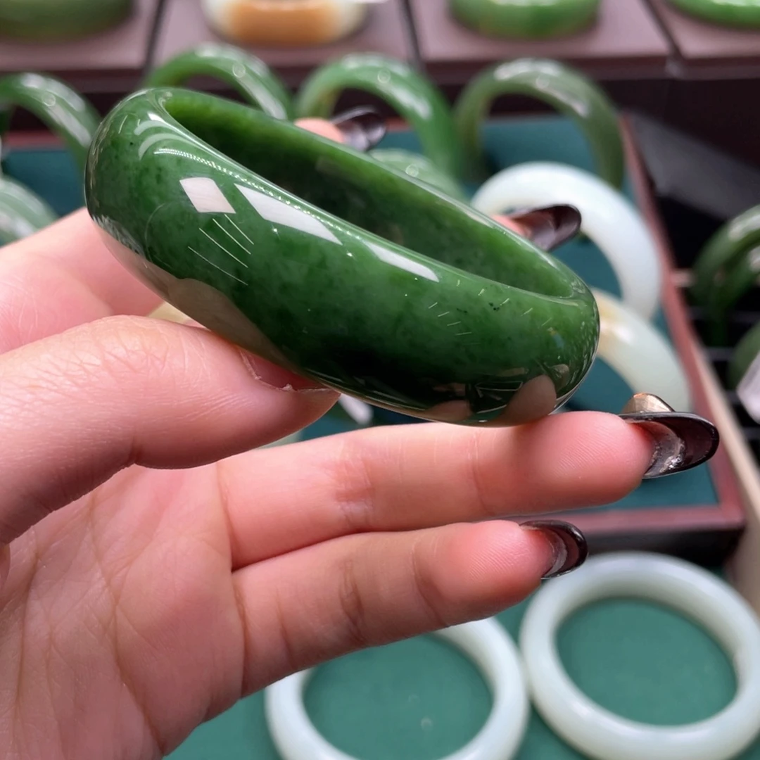 和田玉（碧玉）未镶嵌手镯59.60