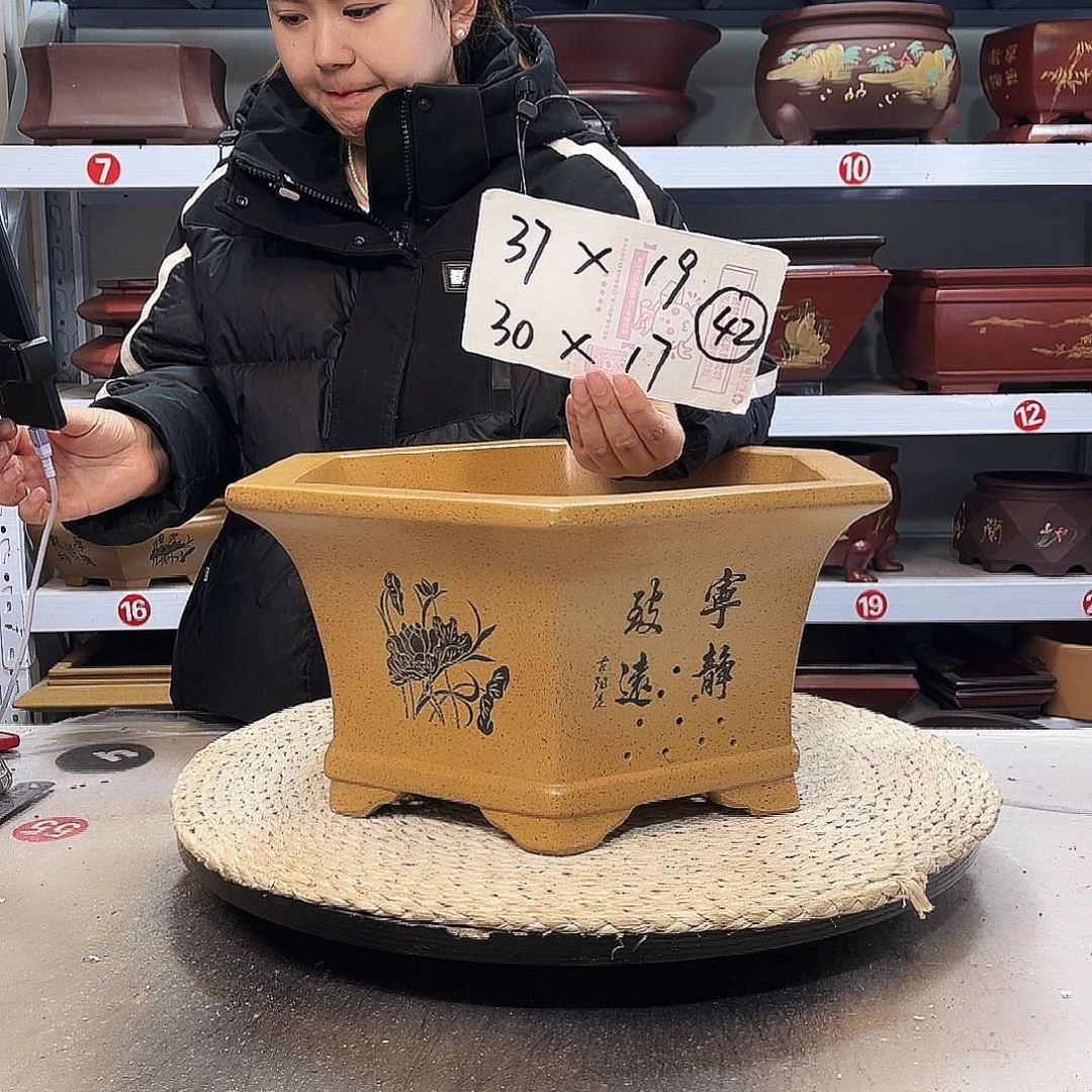 紫砂花盆紫砂花盆