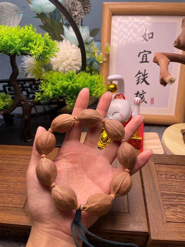 梅林铁核原生态22*29三花鲨鱼背梅林铁核素串橄榄核素串