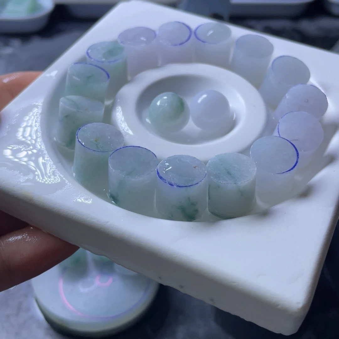 定制翡翠未镶嵌福利卡12+珠子16颗包工