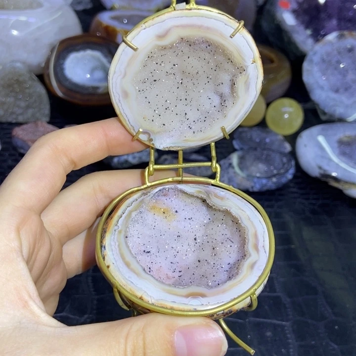 水晶珠宝半成品未镶嵌聚宝盆