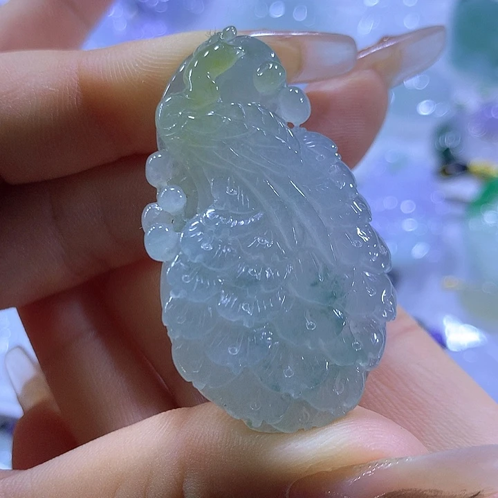 翡翠未镶嵌颈饰天然翡翠A货吊坠