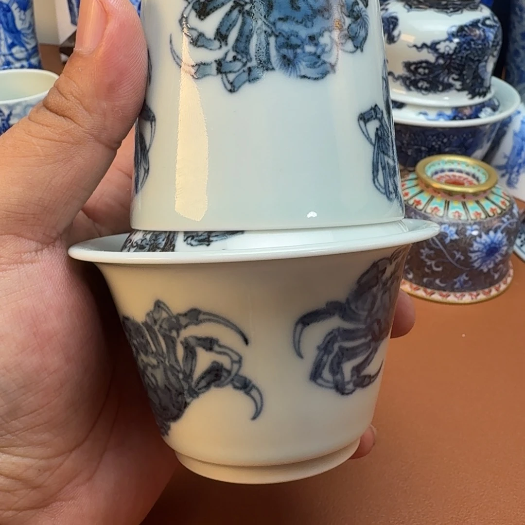 杯子景德镇陶瓷全手工手绘陶瓷