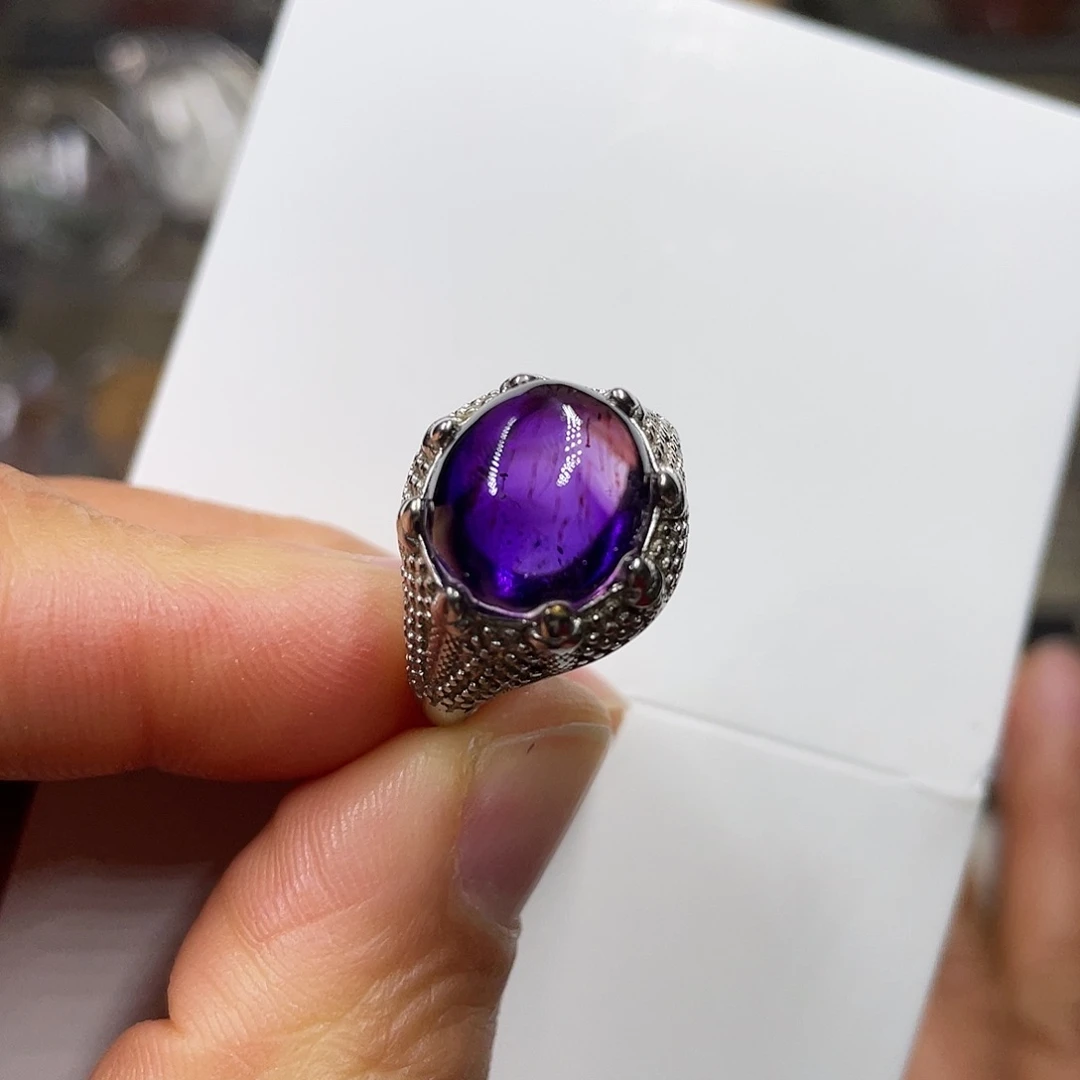 【闪购商品】水晶珠宝半成品银S925镶嵌戒指