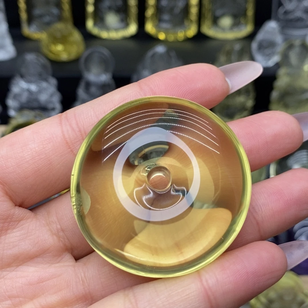 昊***m颈饰未镶嵌水晶黄水晶平安扣