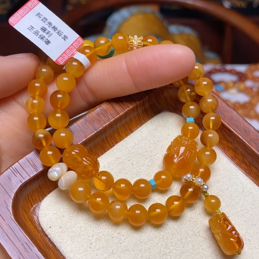 【闪购商品】蜜蜡手链未镶嵌手串