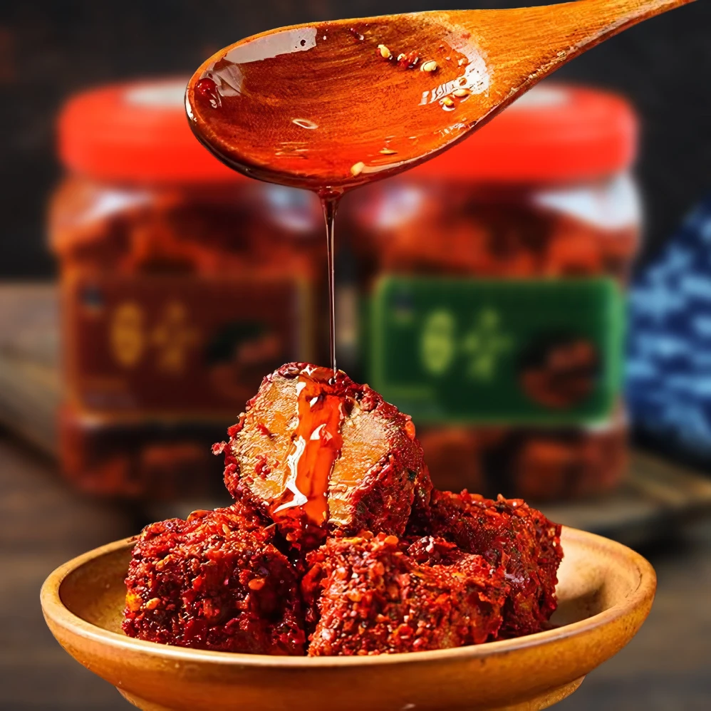 【现做现发】手工霉豆腐荆州特产纯手工自制农家下饭香辣豆腐乳