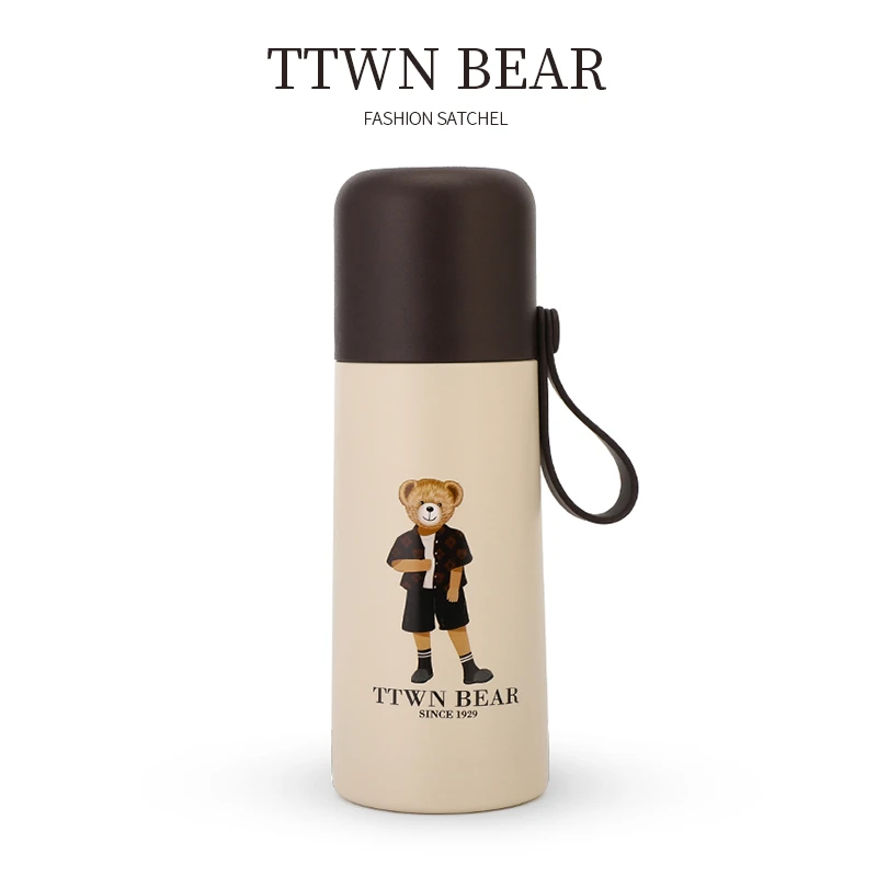 天天维尼熊小熊印花304保温杯BWB-2008