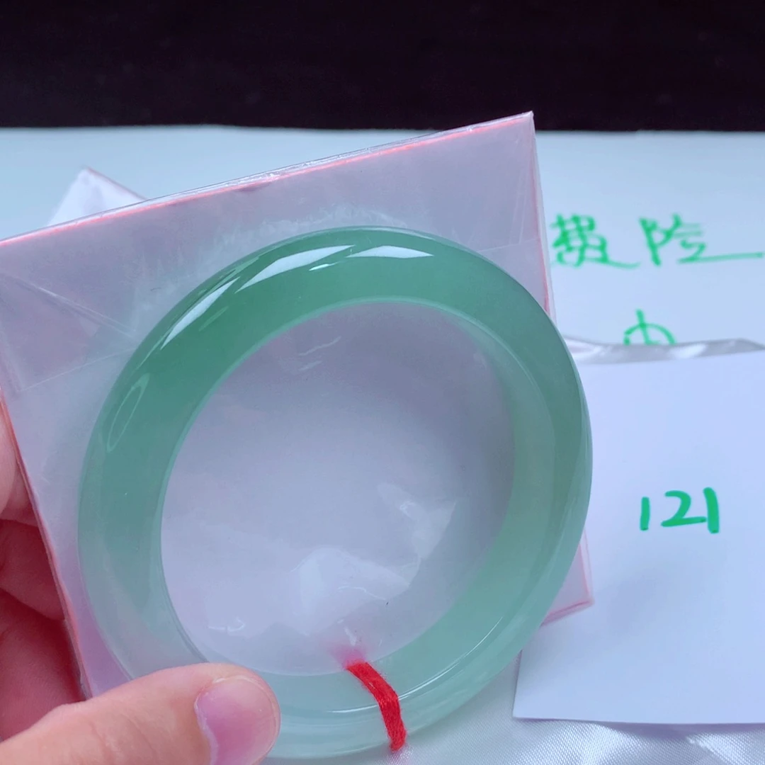 未镶嵌手镯翡翠缅甸天然A货翡翠手镯57.8