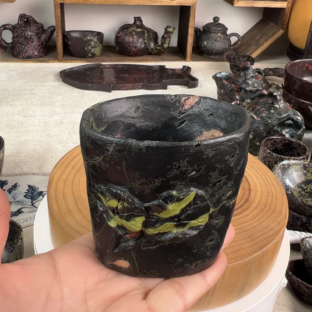 梅花玉精品随形杯150毫升