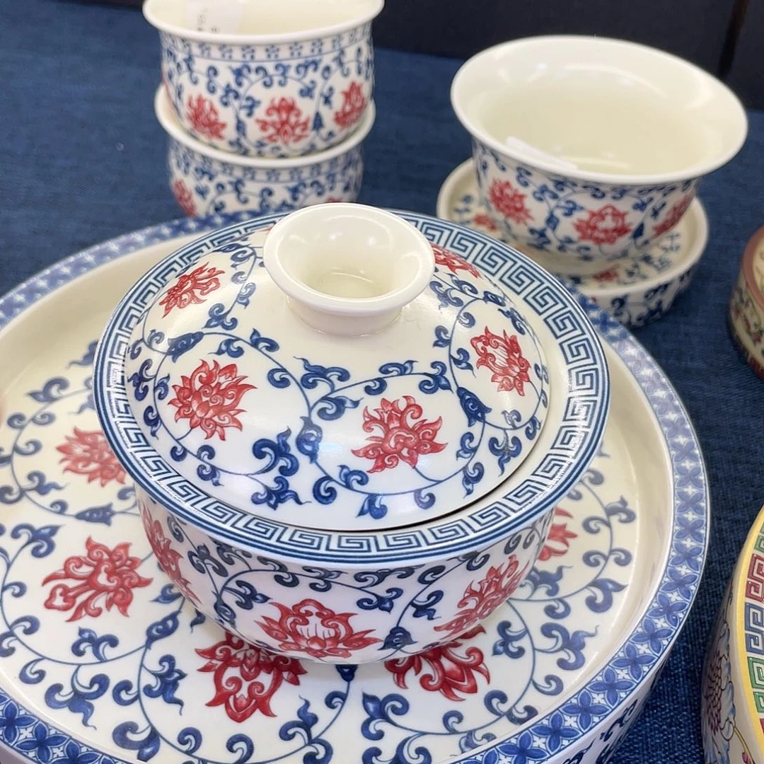 陶景德陶瓷盖碗茶具