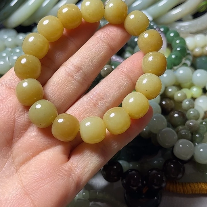 和田玉未镶嵌手串14