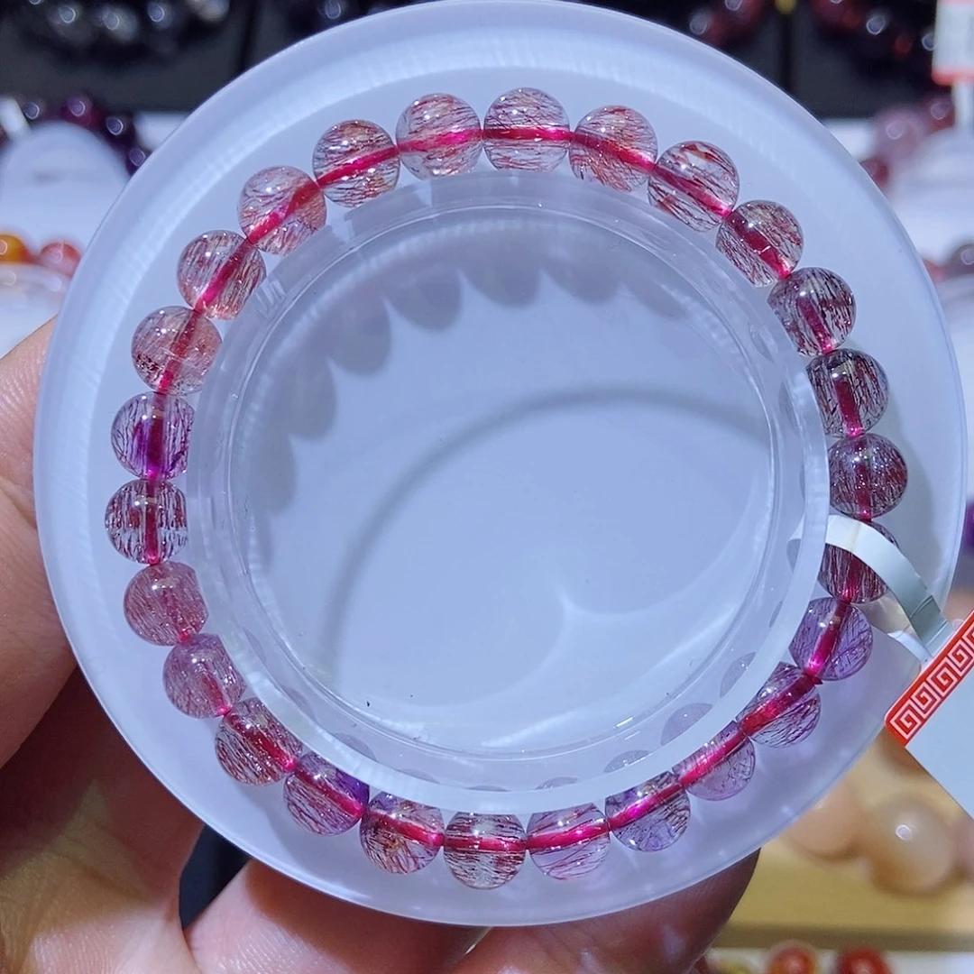 未镶嵌手链水晶紫红