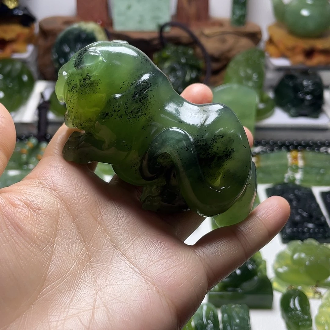 蛇纹石玉未镶嵌手把