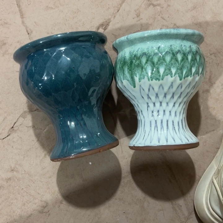花盆紫砂口径15高度18两只正品