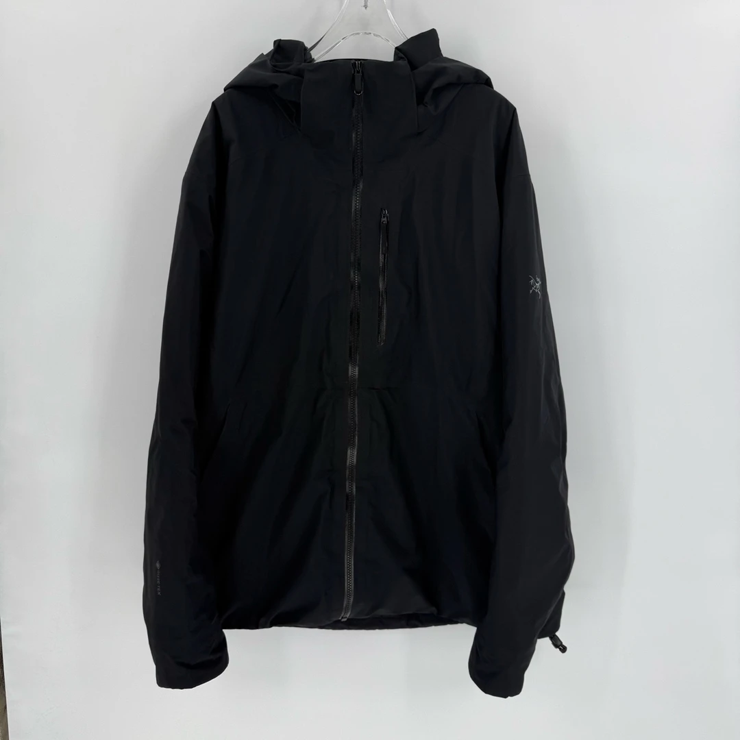 99新 ARC'TERYX/始祖鸟 Reall黑色防水冲锋棉服外套/XL码/Sw24547