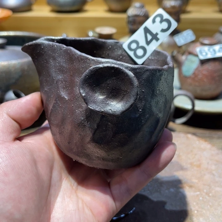 手工制作柴烧公道杯843