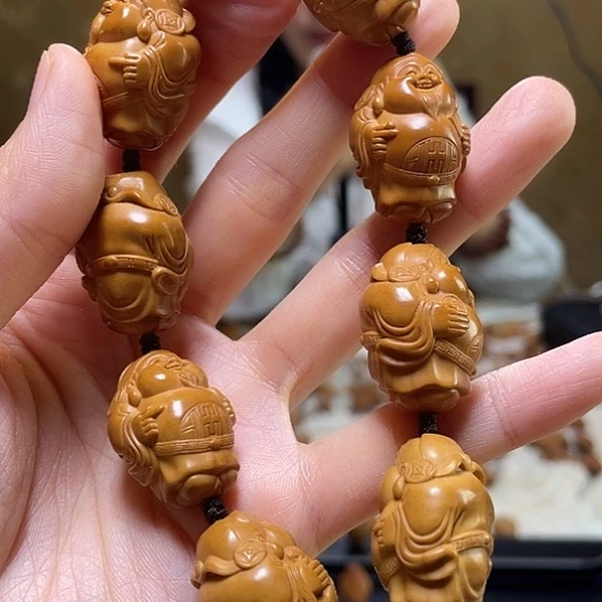 橄榄核手串/手链财神黄胖