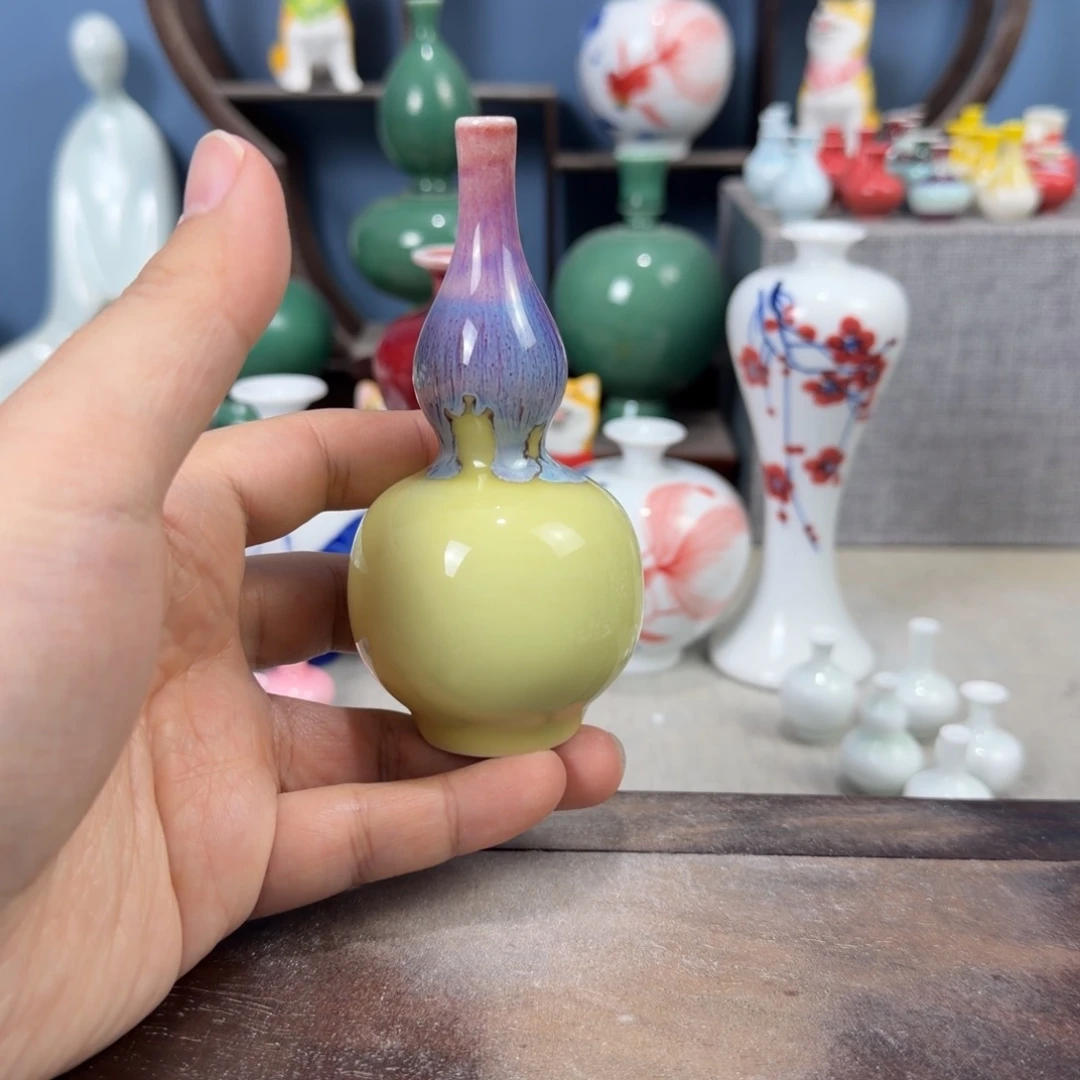 陶瓷手工小花器摆件