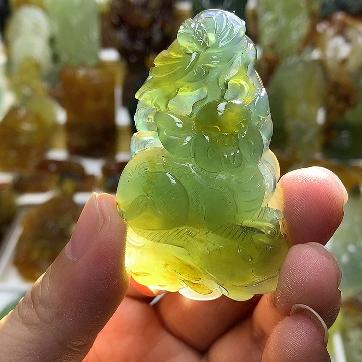 蛇纹石玉未镶嵌珠宝半成品