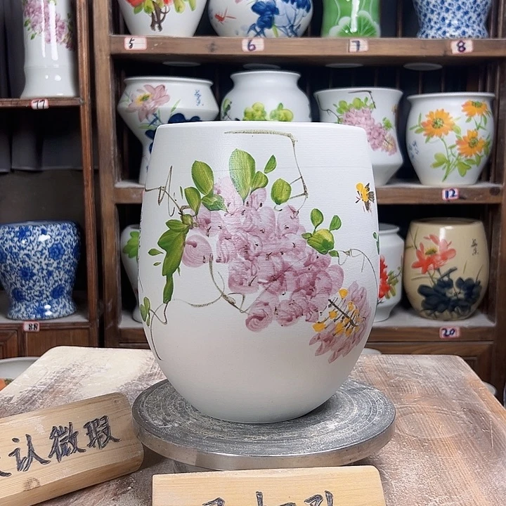 摆件但盆紫藤新款新款陶瓷