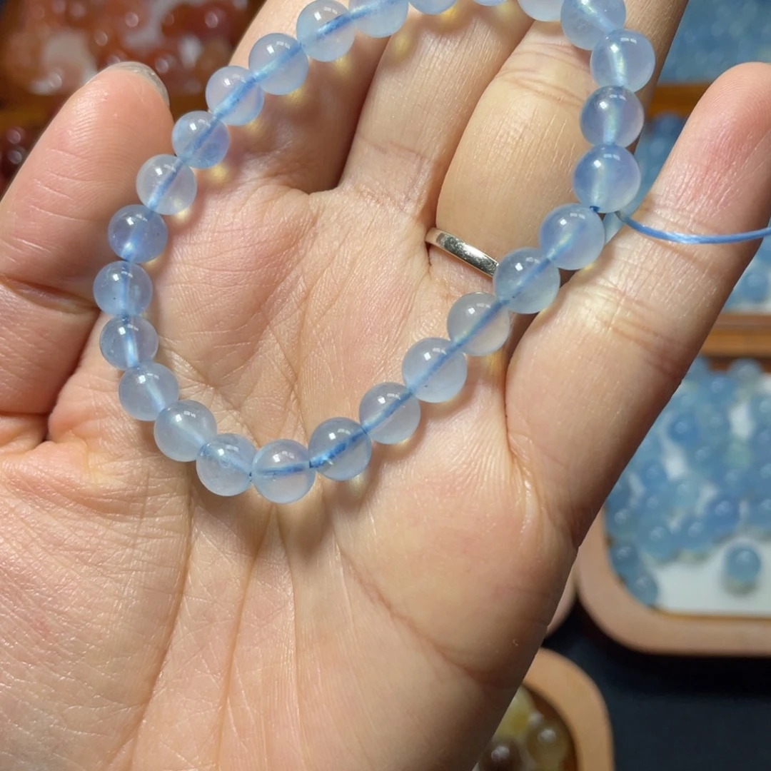 水晶手链未镶嵌海蓝宝