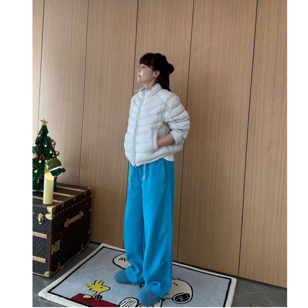 SEVENFUOO -显白【孔雀蓝】加绒卫裤