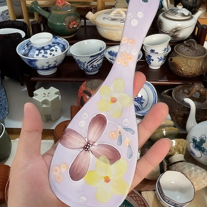 瓷片饭勺不错的好看的