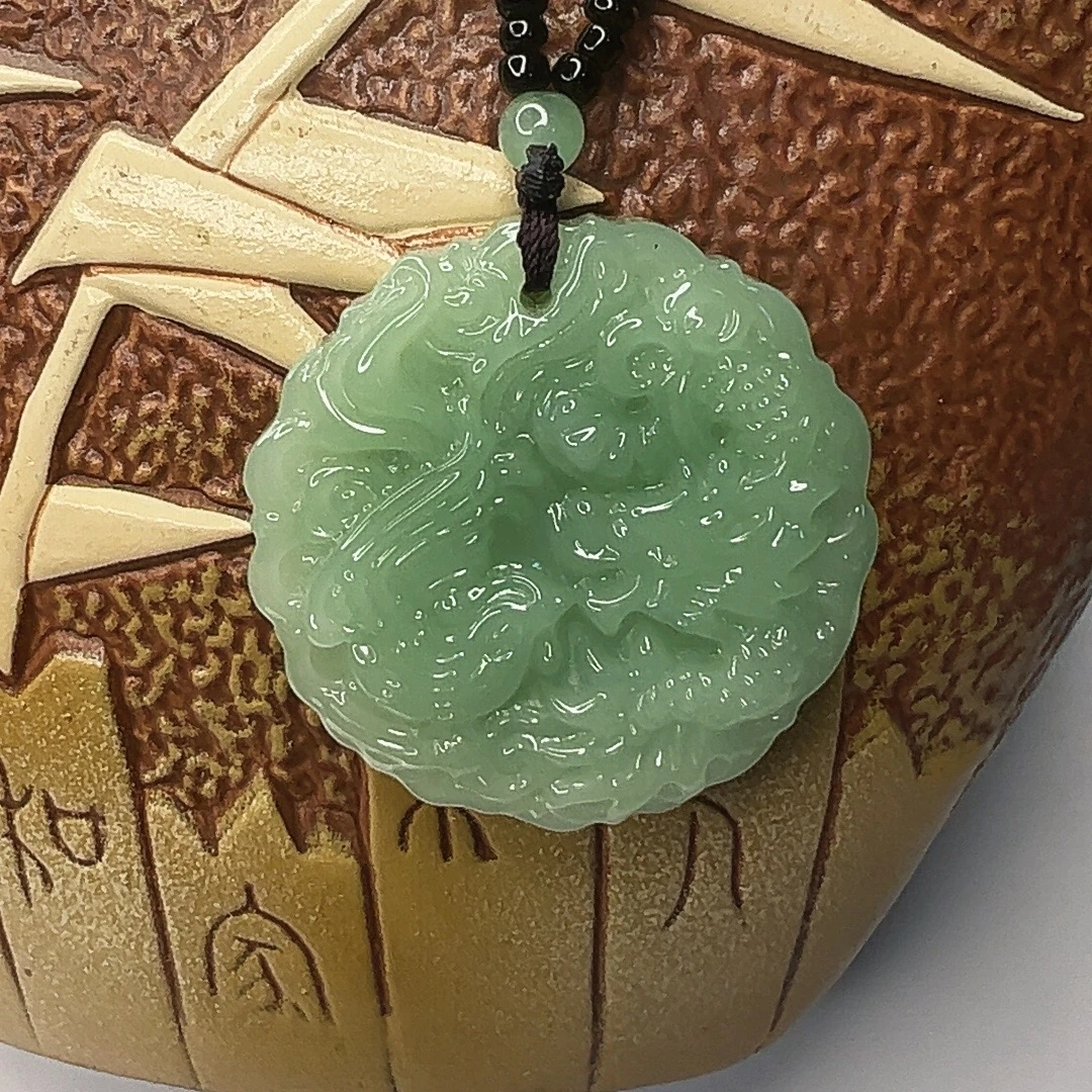 时尚百搭款浅绿色龙凤呈祥男女同款