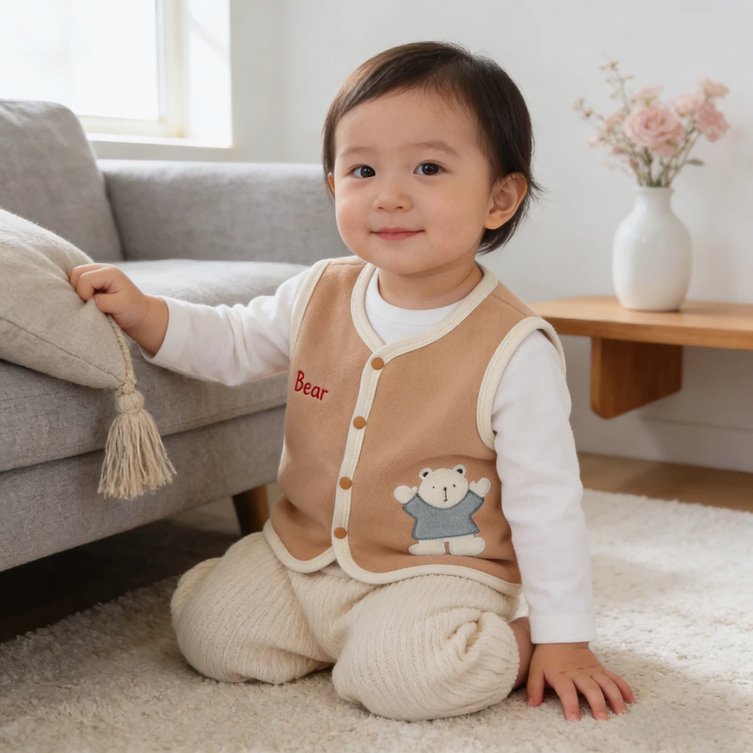【摇粒绒马甲】2025年婴幼儿马甲宝宝坎肩无袖背心外套内搭早早未来