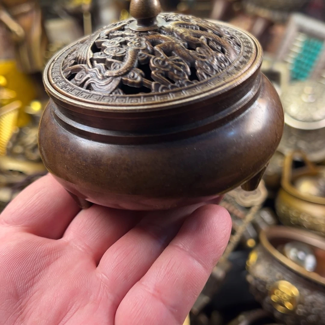 茶壶香炉铜器摆件