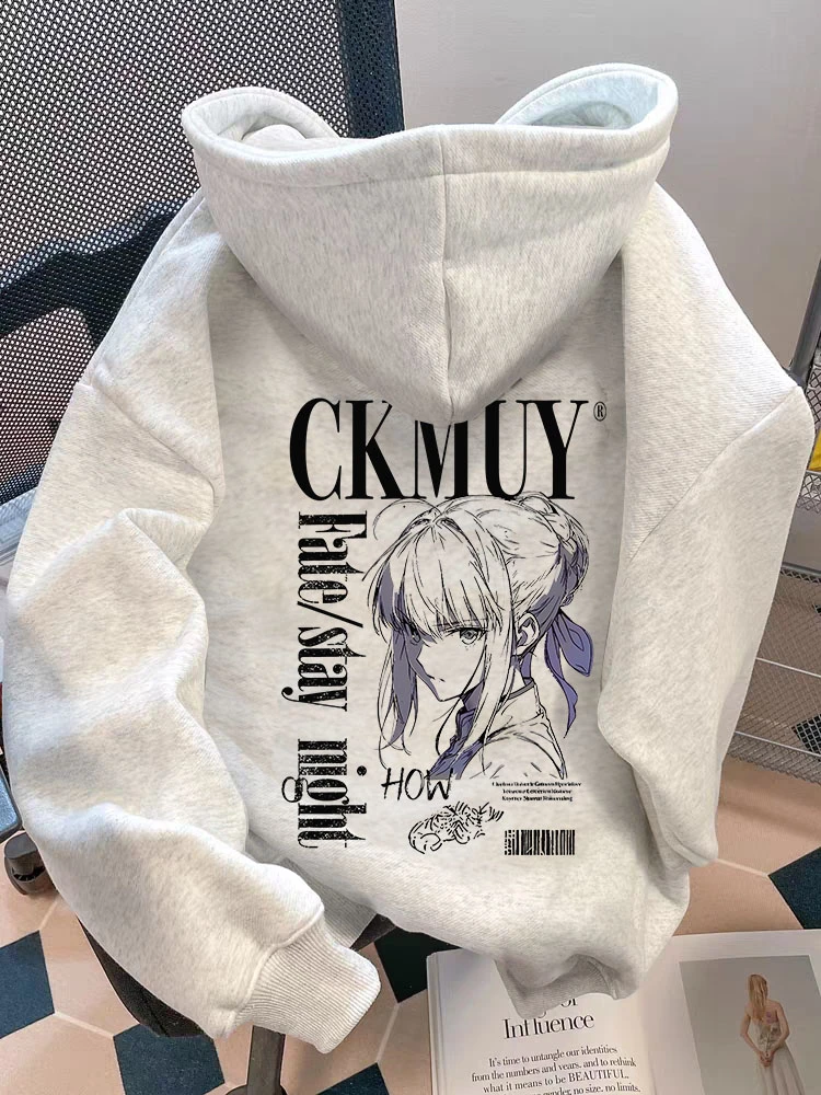 重磅500克加绒加厚连帽卫衣宽松秋冬季日系慵懒男女同款男装长袖Z