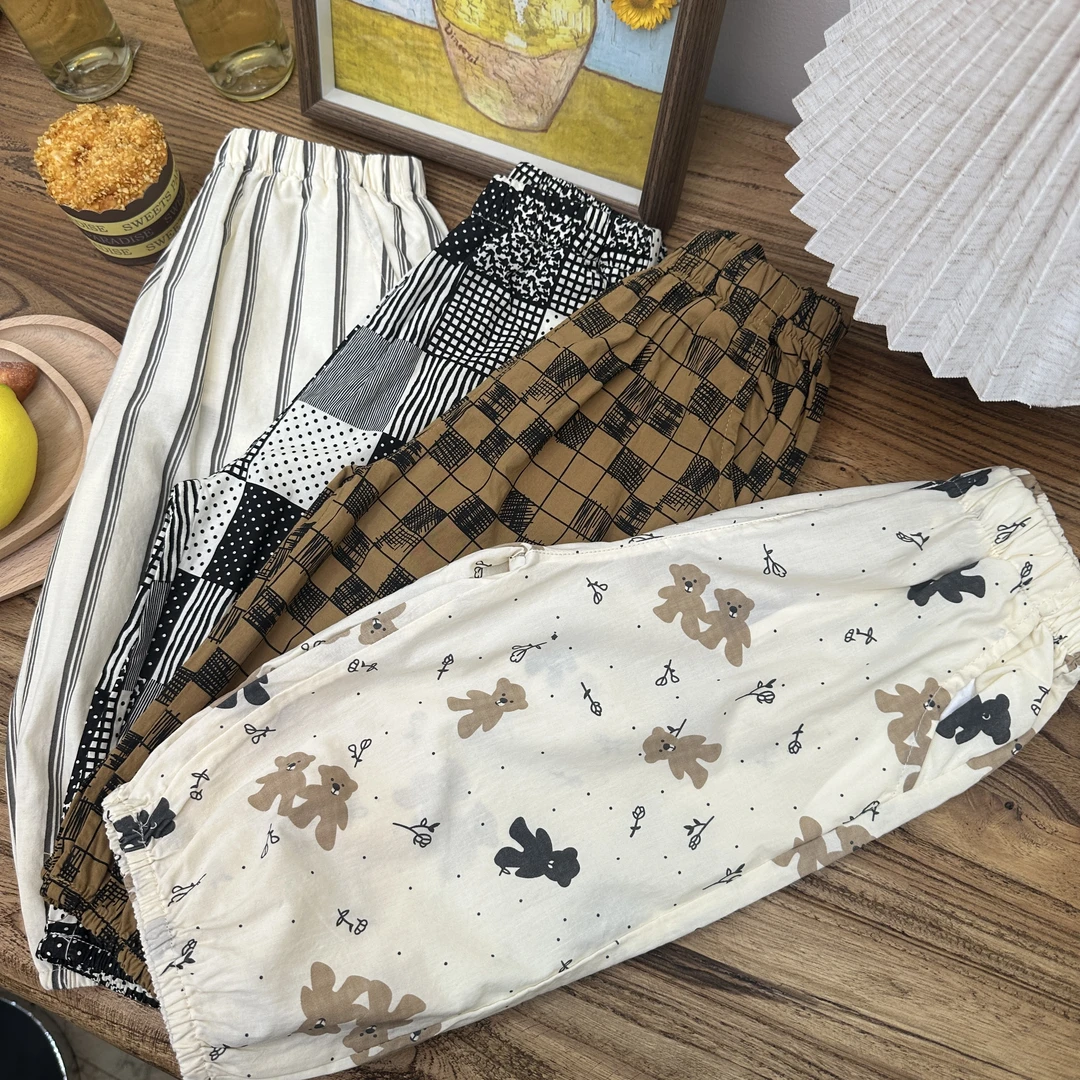 【两只橙】《夏》俩只橙家儿童男宝女宝防蚊裤超薄很百搭纯棉