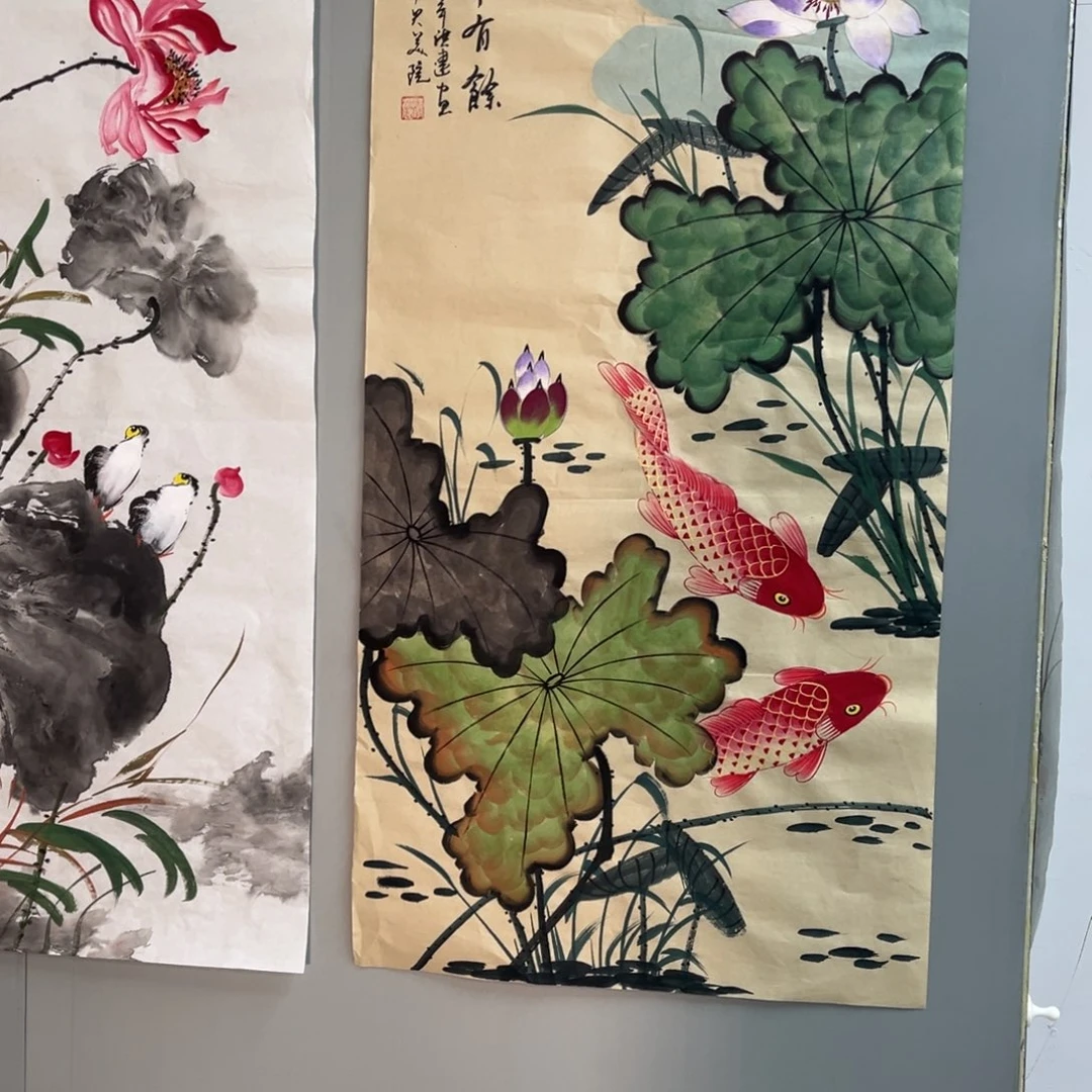 国画宣纸手绘，手工作品