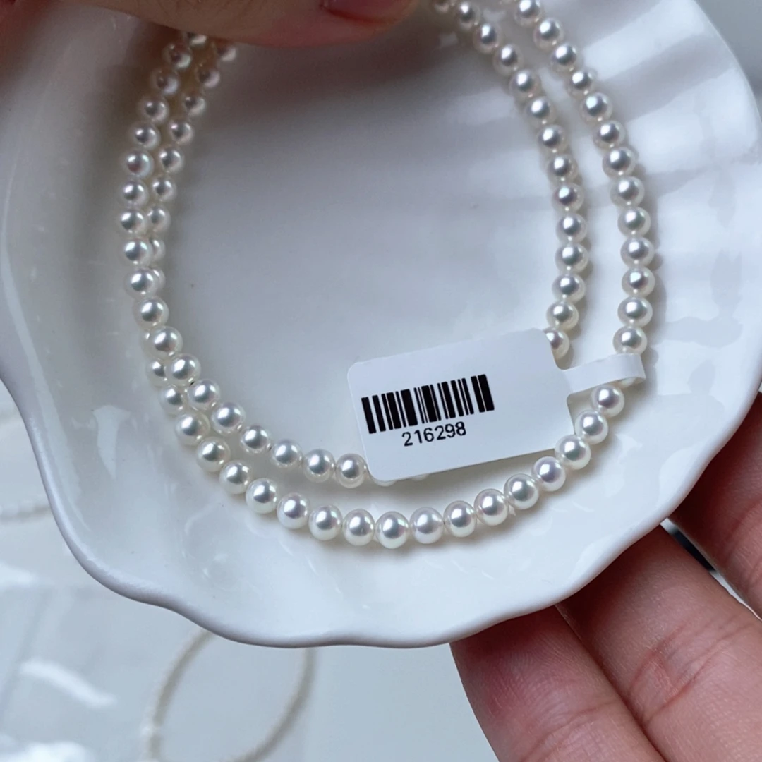 淡水珍珠项链银S925镶嵌216298